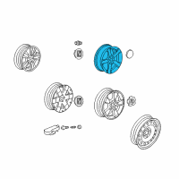 OEM 2014 Chevrolet Captiva Sport Wheel, Alloy Diagram - 22978079