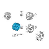 OEM Chevrolet Captiva Sport Wheel Rim-17X7 Diagram - 22978111