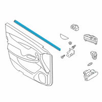 OEM 2021 Infiniti QX50 Seal Assy-Front Door Inside RH Diagram - 80834-5NA0A