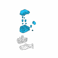 OEM Buick Enclave Fuse & Relay Box Diagram - 20972849