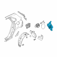 OEM 2020 Hyundai Elantra GT Actuator Assembly-Fuel Filler Door Diagram - 81550-G3000