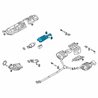 OEM 2020 Kia Optima Center Muffler Assembly Diagram - 28650C1760