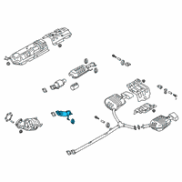 OEM 2019 Kia Optima Front Muffler Assembly Diagram - 28610D5750