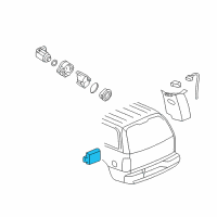 OEM 2003 GMC Yukon Rear Object Alarm Module Diagram - 15187264