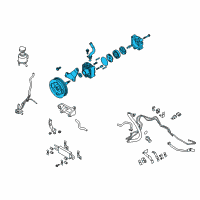 OEM Infiniti QX70 Power Steering Pump Assembly Diagram - 49110-1CB0B