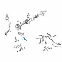 OEM Infiniti FX37 Power Steering Suction Hose Assembly Diagram - 49717-1CB0A