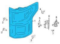 OEM 2022 Ford F-150 LAMP ASY - REAR, STOP AND FLAS Diagram - ML3Z-13404-D