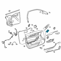 OEM 2016 Cadillac CT6 Window Switch Diagram - 23287827