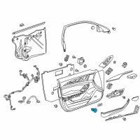 OEM Cadillac Trunk Lid Switch Diagram - 84246435
