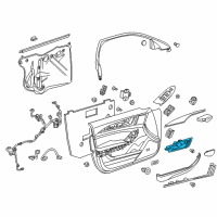 OEM 2014 Cadillac CTS Handle, Inside Diagram - 22956547