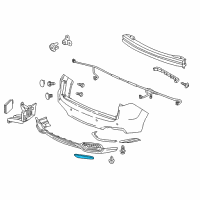 OEM Acura Reflector Assembly, Left Rear Diagram - 33555-TS8-A52