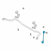 OEM 2022 Ford Ranger Stabilizer Link Diagram - JB3Z-5K483-A