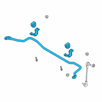OEM 2020 Ford Ranger Stabilizer Bar Diagram - KB3Z-5482-A