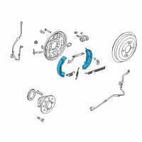 OEM Hyundai Shoe & Lining Kit-Rear Parking Brake Diagram - 58305-3XA00