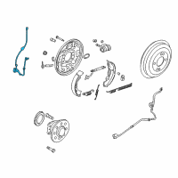 OEM 2016 Hyundai Accent Sensor Assembly-Abs Rear Wheel , RH Diagram - 95681-1R100