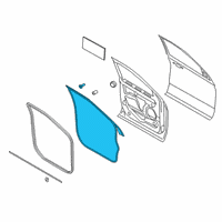 OEM 2018 Ford Expedition Door Weatherstrip Diagram - JL1Z-7820530-A