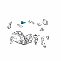 OEM 2004 Saturn L300 Mount Asm, Engine Front Diagram - 90575032