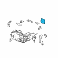 OEM 2004 Saturn L300 Mount Asm, Engine Front Diagram - 90575029