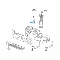OEM 2015 Chevrolet Silverado 1500 Fuel Gauge Sending Unit Diagram - 13599375