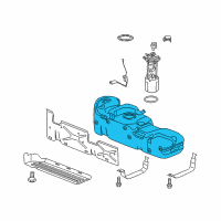 OEM 2017 Chevrolet Silverado 1500 Fuel Tank Diagram - 23138361