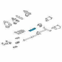 OEM 1999 Honda Accord Plate, Tank Baffle Diagram - 74651-S84-A00