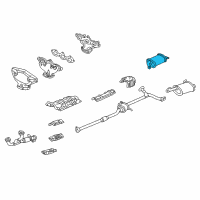 OEM Honda Accord Muffler Set, Exhuast (R) Diagram - 18030-S87-A00