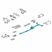 OEM 2001 Honda Accord Pipe B, Exhuast Diagram - 18220-S87-A02