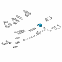 OEM 1999 Honda Accord Plate, Baffle Diagram - 74653-S84-A00