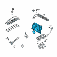 OEM 2018 BMW 540d xDrive Timing Belt Cover Diagram - 11148591626