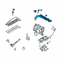 OEM 2018 BMW 540i INTAKE MANIFOLD AGR WITH FLA Diagram - 11-61-8-477-030