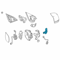 OEM 2016 Honda CR-V Light Assembly, Driver Side Turn Diagram - 34350-T2A-A02