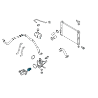 OEM 2010 Pontiac G3 Thermostat Diagram - 96812992