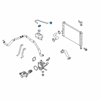 OEM 2011 Chevrolet Aveo Overflow Hose Clamp Diagram - 94530038