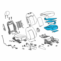 OEM 2017 Buick Encore Seat Cushion Pad Diagram - 94550598