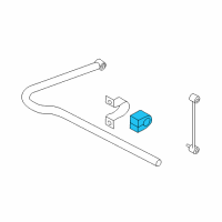 OEM 2003 Nissan Xterra Bush-Rear Stabilizer Diagram - 56243-7Z000