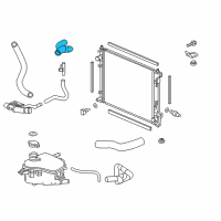 OEM 2019 Honda Civic Hose, Water Upper Diagram - 19501-5BA-A00