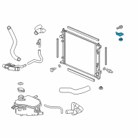 OEM 2020 Honda Civic Bracket A, Rad Up MT Diagram - 74171-TBA-A00