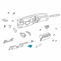 OEM 1996 GMC K2500 Suburban Holder, Instrument Panel Cup Diagram - 15725716