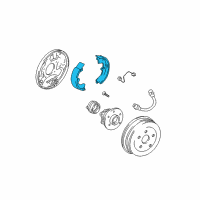 OEM Toyota Matrix Brake Shoes Diagram - 04495-01040