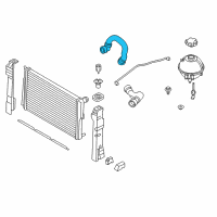 OEM 2016 BMW X3 Coolant Hose Diagram - 17-12-7-646-151