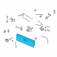 OEM Honda Ridgeline TAILGATE COMP(DOT) Diagram - 68100-T6Z-A91ZZ