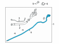 OEM Chevrolet Silverado 3500 HD Vent Hose Diagram - 84639340