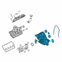 OEM 2011 Ford F-250 Super Duty Front Cover Diagram - DC3Z-6019-B