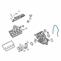 OEM 2018 Ford F-350 Super Duty Front Cover Gasket Diagram - BC3Z-6020-F