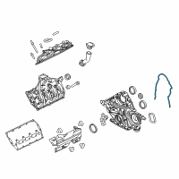OEM 2022 Ford F-350 Super Duty Front Cover Gasket Diagram - BC3Z-6020-F