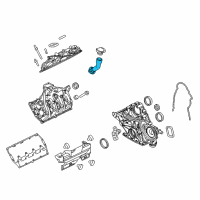 OEM 2015 Ford F-250 Super Duty Oil Filler Tube Diagram - BC3Z-6763-E