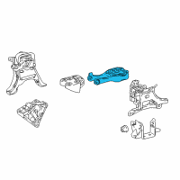 OEM 2018 Toyota C-HR Rear Mount Diagram - 12363-0T030