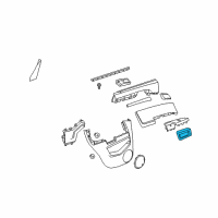 OEM Chevrolet Captiva Sport Handle Panel Diagram - 96817106