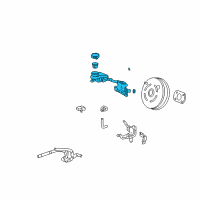 OEM Acura Master Cylinder Assembly Diagram - 46100-STK-A01