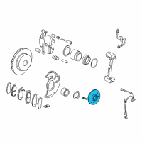 OEM Honda Fit Hub Assembly, Front (14") Diagram - 44600-S5D-A00